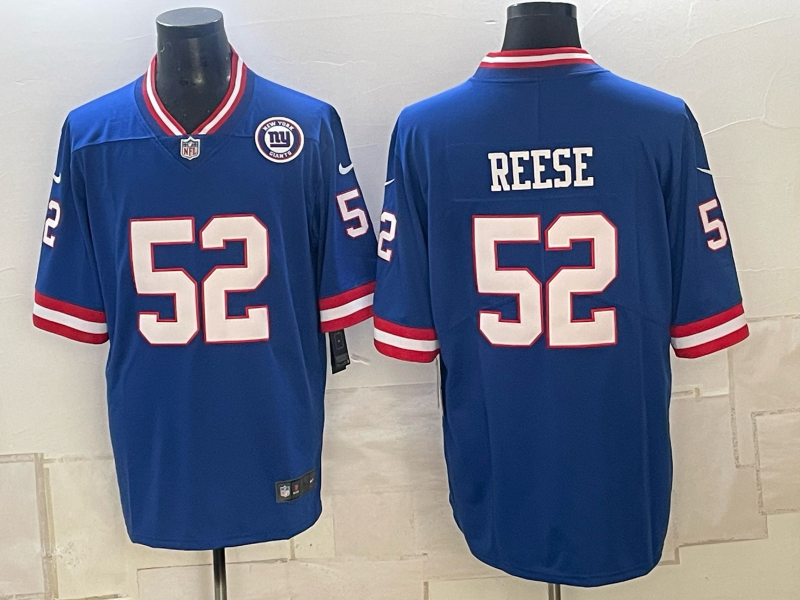 Men New York Giants #52 Reese blue Nike 2026 NFL Game Jersey 1025001->new york giants->NFL Jersey